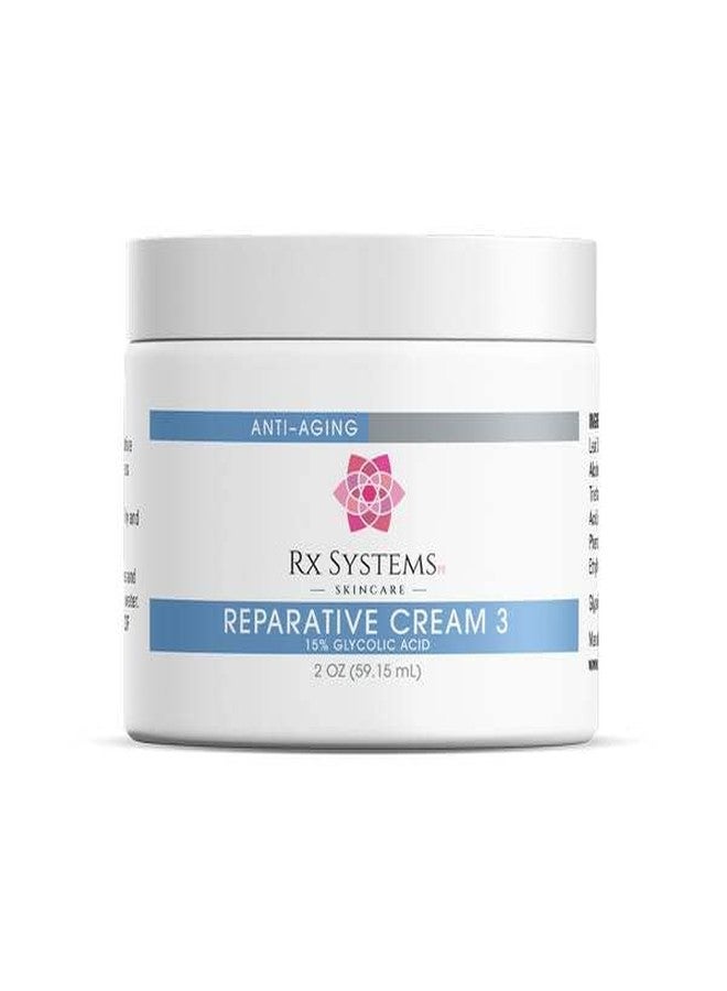 Rx Systems PF Reparative Cream 3, Anti-Aging Facial Firming Cream, 15% Glycolic Acid